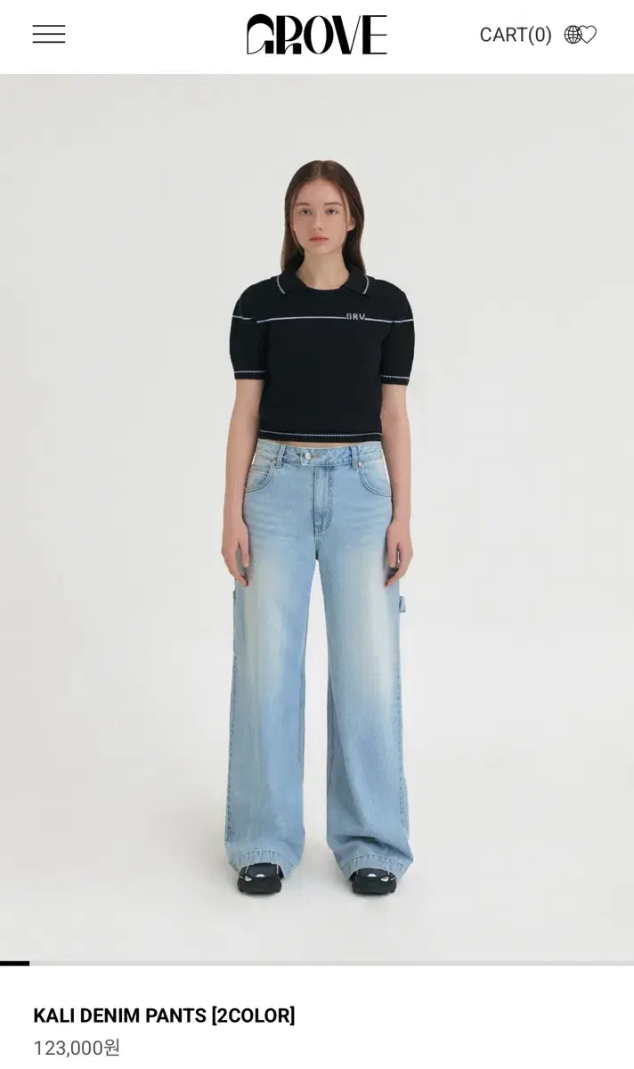 GROVE | 그로브 Grove 22SUMMER YVONE DENIM PANT Yvonne Denim